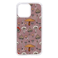 Mushrooms Autumn Fall Pattern Seamless Decorative Iphone 14 Pro Max Tpu Uv Print Case