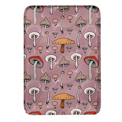 Mushrooms Autumn Fall Pattern Seamless Decorative Rectangular Glass Fridge Magnet (4 Pack)