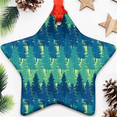 Christmas Trees Pattern Digital Paper Seamless Ornament (star) by pakminggu