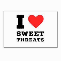 I Love Sweet Threats  Postcards 5  X 7  (pkg Of 10) by ilovewhateva