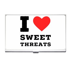 I Love Sweet Threats  Business Card Holder by ilovewhateva