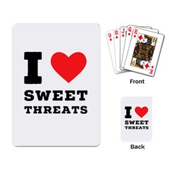 I Love Sweet Threats  Playing Cards Single Design (rectangle)