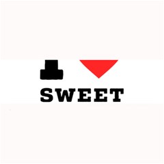 I Love Sweet Threats  Large Bar Mat by ilovewhateva