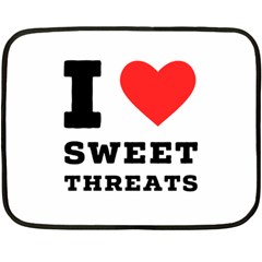 I Love Sweet Threats  Fleece Blanket (mini) by ilovewhateva