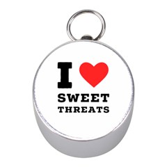 I Love Sweet Threats  Mini Silver Compasses by ilovewhateva