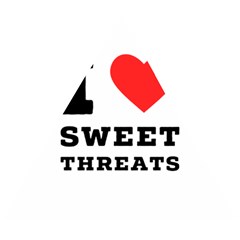 I Love Sweet Threats  Wooden Puzzle Triangle by ilovewhateva