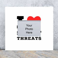 I Love Sweet Threats  White Wall Photo Frame 5  X 7  by ilovewhateva