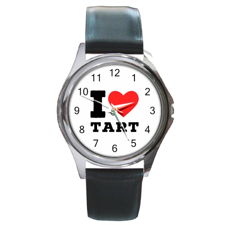 I love tart Round Metal Watch