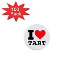 I Love Tart 1  Mini Buttons (100 Pack)  by ilovewhateva