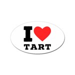 I love tart Sticker Oval (100 pack) Front