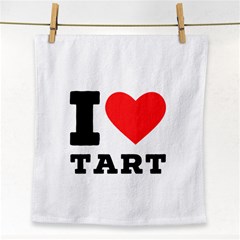 I Love Tart Face Towel by ilovewhateva