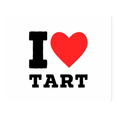 I Love Tart Two Sides Premium Plush Fleece Blanket (large) by ilovewhateva