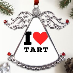 I Love Tart Metal Angel With Crystal Ornament by ilovewhateva