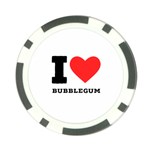 I love bubblegum Poker Chip Card Guard (10 pack) Back