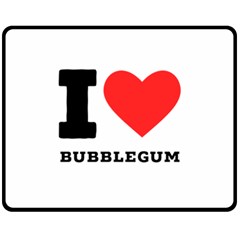 I Love Bubblegum Fleece Blanket (medium)