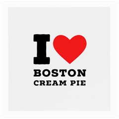 I Love Boston Cream Pie Medium Glasses Cloth (2 Sides) by ilovewhateva