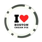 I love Boston cream pie Poker Chip Card Guard Front