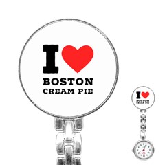 I Love Boston Cream Pie Stainless Steel Nurses Watch by ilovewhateva