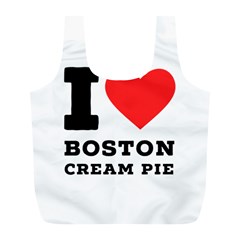 I Love Boston Cream Pie Full Print Recycle Bag (l) by ilovewhateva