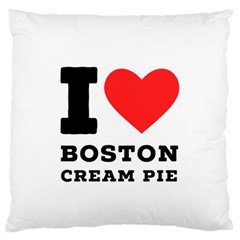 I Love Boston Cream Pie Standard Premium Plush Fleece Cushion Case (one Side) by ilovewhateva