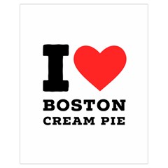 I Love Boston Cream Pie Drawstring Bag (small) by ilovewhateva