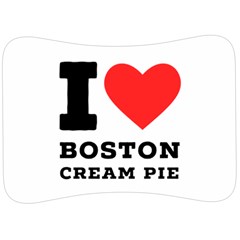 I Love Boston Cream Pie Velour Seat Head Rest Cushion by ilovewhateva