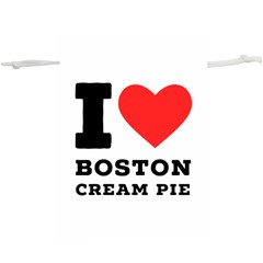 I Love Boston Cream Pie Lightweight Drawstring Pouch (xl) by ilovewhateva