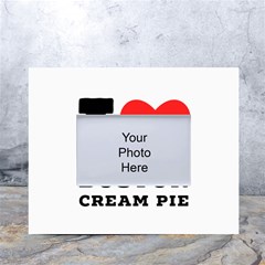 I Love Boston Cream Pie White Tabletop Photo Frame 4 x6  by ilovewhateva