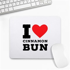 I Love Cinnamon Bun Large Mousepad by ilovewhateva