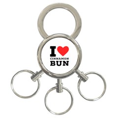 I Love Cinnamon Bun 3-ring Key Chain by ilovewhateva