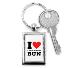 I Love Cinnamon Bun Key Chain (rectangle) by ilovewhateva