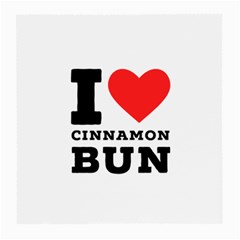 I Love Cinnamon Bun Medium Glasses Cloth (2 Sides) by ilovewhateva