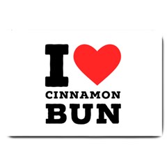 I Love Cinnamon Bun Large Doormat by ilovewhateva