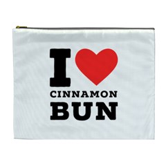 I Love Cinnamon Bun Cosmetic Bag (xl) by ilovewhateva