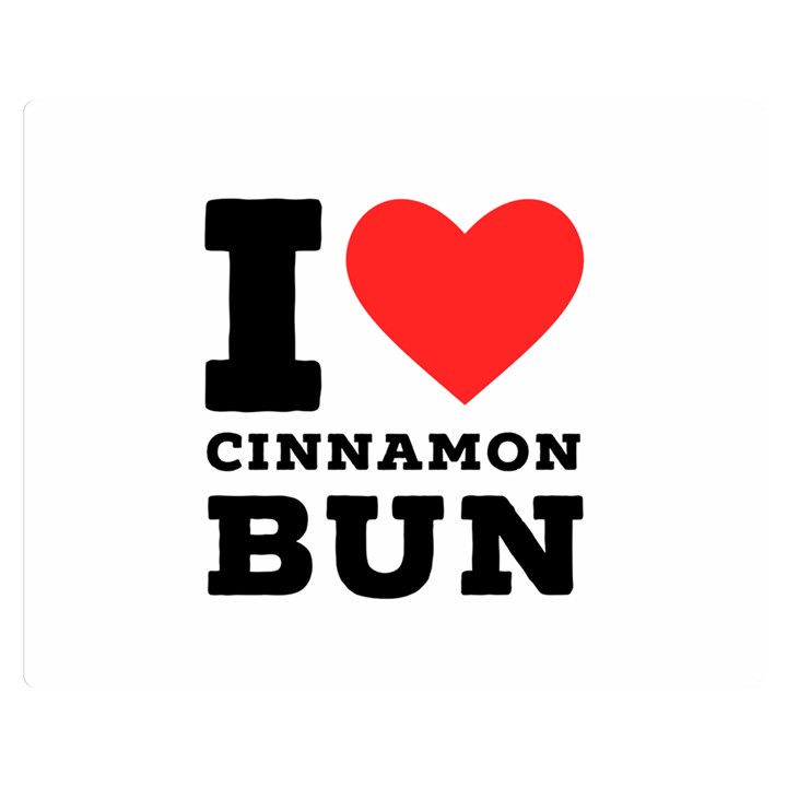 I love cinnamon bun Two Sides Premium Plush Fleece Blanket (Medium)