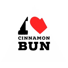 I Love Cinnamon Bun Wooden Puzzle Triangle by ilovewhateva