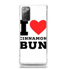 I Love Cinnamon Bun Samsung Galaxy Note 20 Tpu Uv Case by ilovewhateva