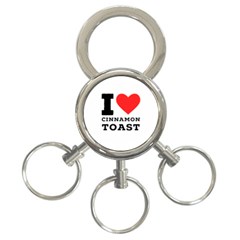 I Love Cinnamon Toast 3-ring Key Chain by ilovewhateva