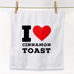 I Love Cinnamon Toast Face Towel by ilovewhateva