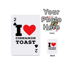 I Love Cinnamon Toast Playing Cards 54 Designs (mini) by ilovewhateva