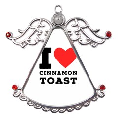 I Love Cinnamon Toast Metal Angel With Crystal Ornament by ilovewhateva