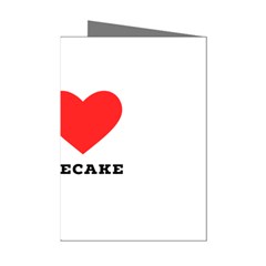 I Love Cheesecake Mini Greeting Cards (pkg Of 8) by ilovewhateva