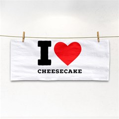 I Love Cheesecake Hand Towel by ilovewhateva