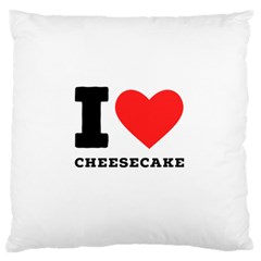 I Love Cheesecake Standard Premium Plush Fleece Cushion Case (two Sides) by ilovewhateva