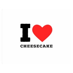 I Love Cheesecake Premium Plush Fleece Blanket (medium) by ilovewhateva