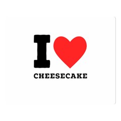 I Love Cheesecake Premium Plush Fleece Blanket (large) by ilovewhateva