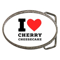 I Love Cherry Cheesecake Belt Buckles