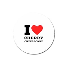 I Love Cherry Cheesecake Magnet 3  (round) by ilovewhateva