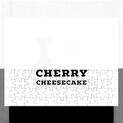 I Love Cherry Cheesecake Rectangular Jigsaw Puzzl by ilovewhateva