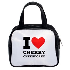 I Love Cherry Cheesecake Classic Handbag (two Sides) by ilovewhateva